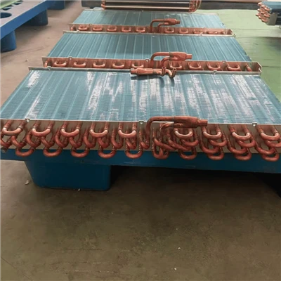 Evaporador de refrigeração de placa galvanizada com tubo de cobre